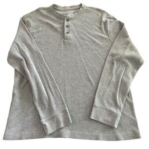 Saddlebred Comfort Flex Thermal Knit Long Sleeve Shirt - Mens Size XXL - Gray